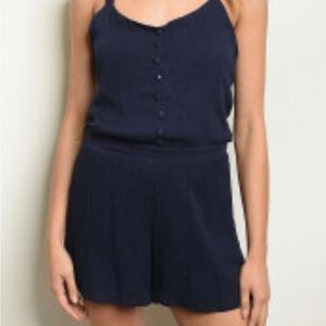 Navy blue romper